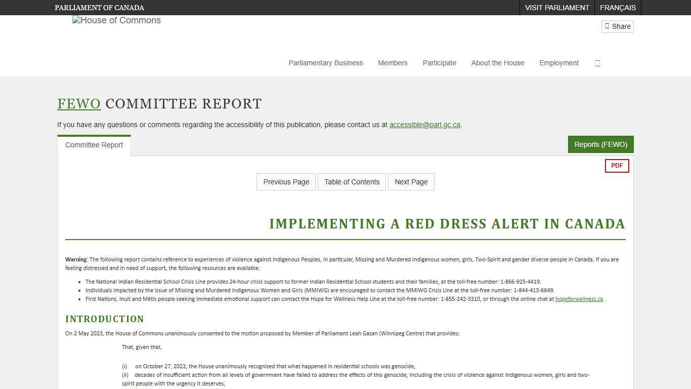 Committee Report No. 12 - FEWO (44-1) - House of Commons of Canada